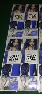 Loreal COLORISTA Semi-Permanent Temporary Hair Color INDIGO500 Light Hair 4 Pack - Picture 1 of 3
