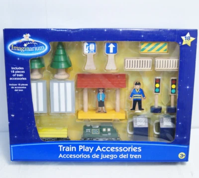 Imaginarium деревянный поезд аксессуары игровой набор 18 изделий игрушки R нас новый - Изображение 1 из 4