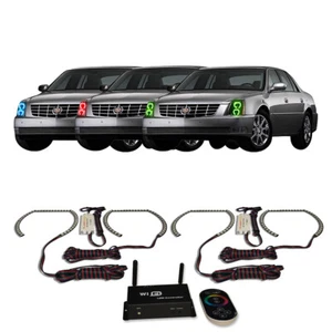 RGB Multi Color WIFI Headlight Halo kit for Cadillac DTS 06-11 - Picture 1 of 7