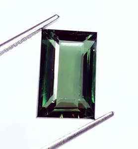 7.72 Ct Certified Natural Tourmaline Loose Gemstone Transparent Princess Cut Gem - Picture 1 of 11