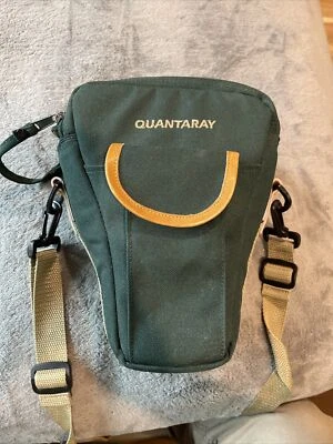 QUANTARAY TALL Holster Style CAMERA BAG Pocket Shoulder Strap Waist Pack GREEN - Image 1 of 4