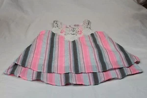 Coral pink multi colored Kids size 14 girls great design great for spring/summer - Picture 1 of 1