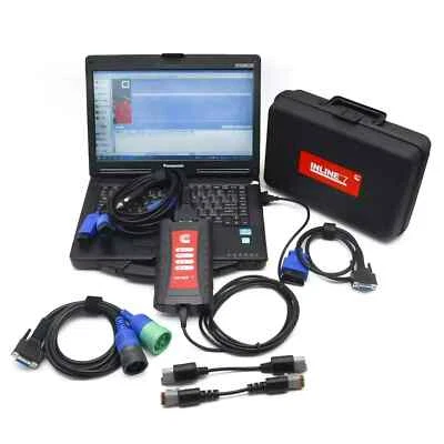 Herramienta de diagnóstico para camión diésel Cummins Inline 7 Data Link CF53 portátil 256 g SSD Foto 1 de 4