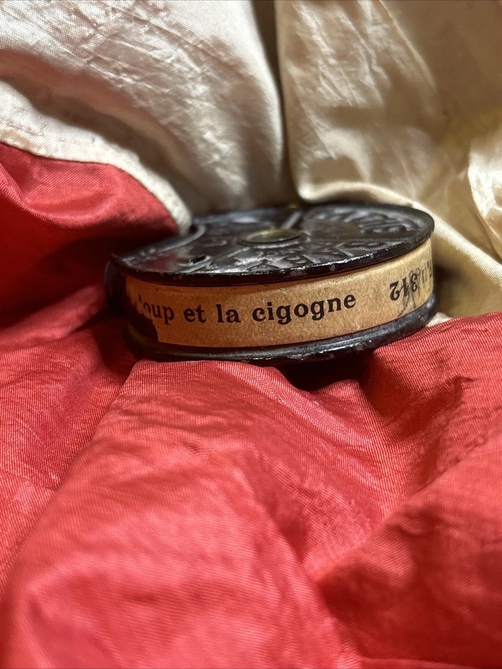 films pathe baby pellicule 9.5 mm le loup et la cigogne lafontaine - Photo 1/1