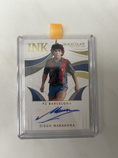 Panini Immaculate Maradona Autograph 5/5 Fc Barcelona Card Soccer Card