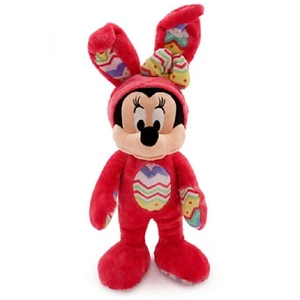 Disney Store Minnie Mouse Bunny Easter Rabbit Plush Toy Exclusive Red 2015 New - Picture 1 of 2