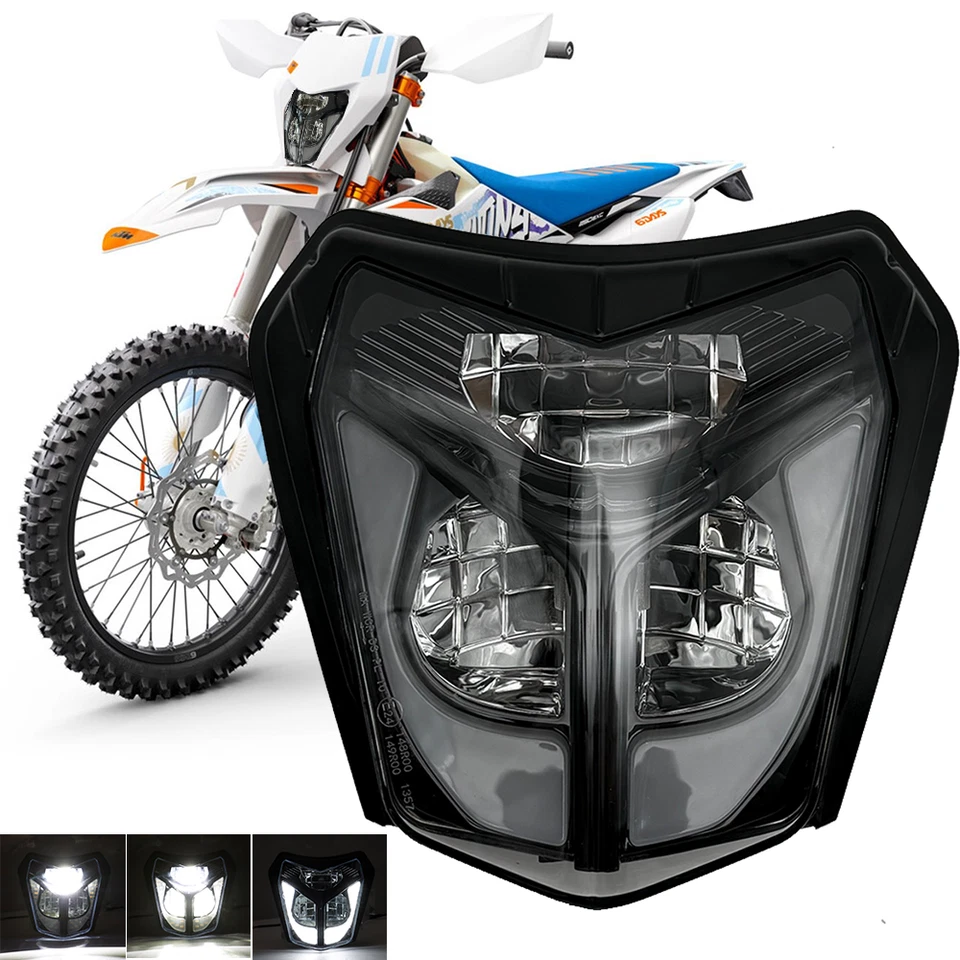 LED Headlight for KTM EXC 150 200 250 300 350 450 500 /690 /Freeride 250 F E-XC - Image 1 of 4
