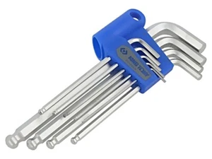 32808MR "9 INCH HEX SET 1130S - BALL HEX EXTRA LONG 1/16"" - 5/64""" KING TONY - Picture 1 of 1