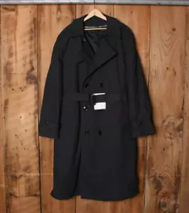 DSCP Garrison Collection Black All Weather Trench Coat w/Full Liner Men's 46R - Picture 1 of 6