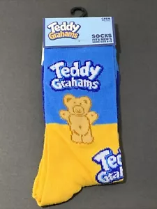 Teddy Grahams Designed Crew Socks Size 6-12 - Picture 1 of 2