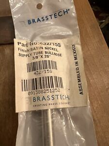 Brasstech 432/15S Satin Nickel 3/8" O.D. X 20" Bullnose Rigid Supply Tube
