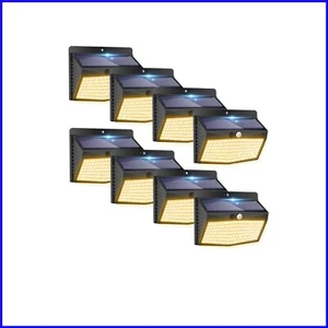 Deluxe 8-Pack LED Solar Motion Lights - Easy Install Outdoor Security Solution - Picture 1 of 8