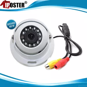 Dome Rear View CMOS CCD Backup Camera RCA Plug 12-24v For Truck Caravan Bus - Picture 1 of 9