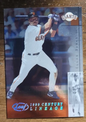 2002 - LEAF - CENTURY LINEAGE 1999 - ELLIS BURKS - 44 - NUMBERED 056/100 - Image 1 of 2