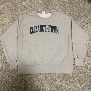 Vintage Champion Reverse Weave Elizabethtown Pennsylvania College Large Etown - Picture 1 of 9