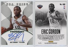 2013-14 Panini Preferred NBA Pride Green /5 Eric Gordon #408 Auto