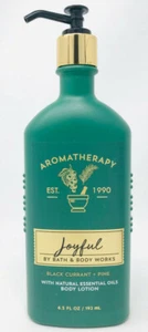 1 BATH & BODY WORKS AROMATHERAPY JOYFUL BLACK CURRANT PINE BODY LOTION - Picture 1 of 1
