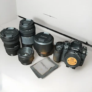 Panasonic Lumix DMC-GH4 16MP Professional 4K Mirrorless Camera & Four lenses - Picture 1 of 1