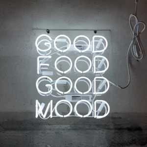 Leuchtreklame Good Food Good Mode Neon Sign Restaurant Wand Dekor Schild 17"x14" - Bild 1 von 1