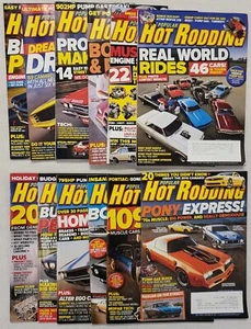 Popular Hot Rodding Magazine 2009 Full Year Lot Set Of 12 Good+ Condition - Picture 1 of 18