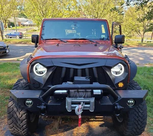 Proyector de faros LED redondos de 7 pulgadas haz de halo DRL para Jeep Wrangler JK TJ LJ CJ - Imagen 1 de 12