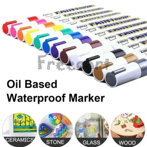 1-12 Waterproof Permanent Paint Marker Pen for Car Tyre Tire Tread Rubber Metal - Picture 1 of 24