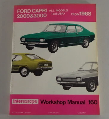 Manual De Reparación Ford Capri I 2000 + 3000 (V4 + V6) Desde 1968 - Imagen 1 de 2