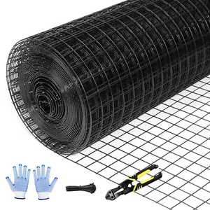 Tongmo 48" x 100' Black Hardware Cloth, 1inch Mesh Chicken Wire Fence, 19 Gau... - Picture 1 of 7