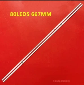 Barra Led(2) Hisense LED55K680 55K680X3U HE550HUD-B31 B32 GT 1131038A RSAG7.820. - Imagen 1 de 3