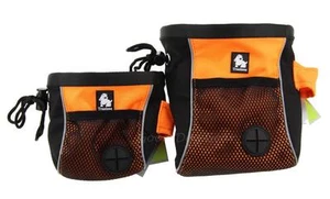 Dog Training Treat Bag with Wide Opening and Drawstring Close - Fluro Orange - Picture 1 of 9