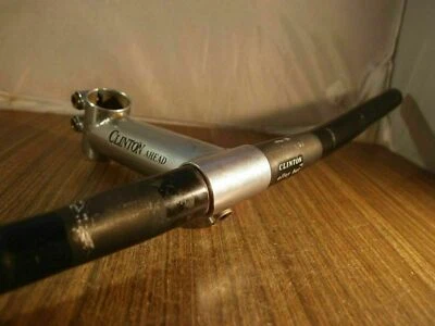 1990's MTB aluminium handlebar & steel stem Clinton made in USA 1 1/8'' - Image 1 of 4