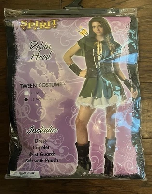 Disfraz Robin Hood Espíritu de Halloween Adolescente Talla 12-14 LEER Foto 1 de 2