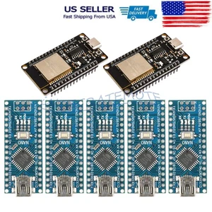 NANO V3.0 ATMEGA328P Micro-Controller / ESP32 TypeC Entwicklungsboard Bluetooth - Bild 1 von 69