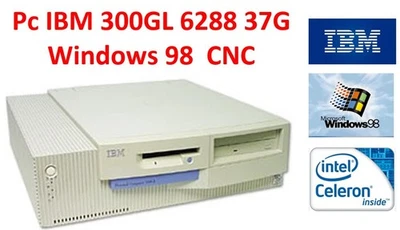 Vintage PC IBM 300GL 6288 37G Intel Celeron 466MHz Intel CA810 CNC Windows 98 - Bild 1 von 4