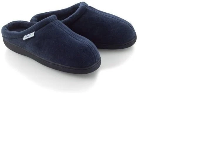 TEMPUR-PEDIC MEN BROOKSTONE PRESSURE RELIEVING SLIPPER VELOUR BLUE XXL (12-13) - Image 1 of 1