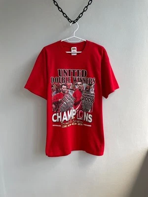 Camiseta Manchester United Vintage Merchandise 2007 2008 Champions Fan Tamanho XL - Imagem 1 de 4