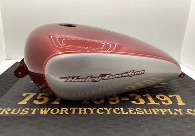 Harley Davidson Sportster 1200C 2004 tanque de gasolina Sierra rojo pintura original Foto 1 de 4
