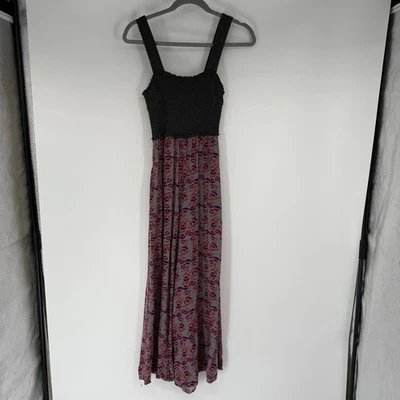 Mono Natural Life Floral Calado Para Mujer Talla XS Negro Gris Palazzo Pierna Boho Foto 1 de 4