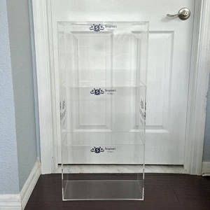 Seagram's Vodka 3-Shelf 34" Acrylic Counter Liquor Display Case Barware NEW - Picture 1 of 8