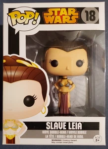 Funko Pop Slave Leia #18 Star Wars Vaulted w/Protector - Picture 1 of 11