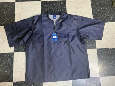 Nuevo Mizuno Media Cremallera Para Hombres XL Pullover Azul Cortavientos Golf Top Resistente al Agua Foto 1 de 4