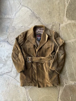 Vintage NORFOLK Corduroy BELTED jacket 42 Brown SPORTSCOAT blazer SHERLOCK - Image 1 of 4