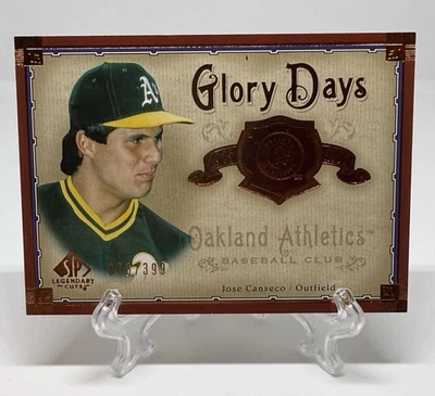 2005 SP Legendary Cuts Glory Days Jerseys Jose Canseco /399 - Image 1 of 2