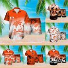 Chemise hawaïenne Cincinnati Bengals costume 2 pièces chemise boutonnée short d'été
