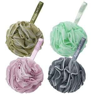 Sponge Piece Exfoliating Bath Sponge Body Scrubber Loofa Set Ribbon hanging New - Picture 1 of 7