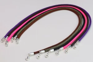 Braided Choker Necklaces Bracelets Silver Lobster Clasp Lightweight Made in USA - Picture 1 of 7