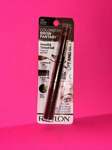 Revlon Brow Fantasy Eye Pencil & Gel 105 Brunette Colors Shapes & Sets Brows - Picture 1 of 3