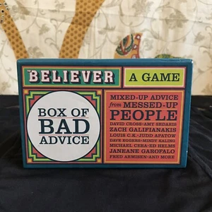 Bad Advice Adult Boxed Card Game by Editors of The Believer - Comedy Comedians - Picture 1 of 10