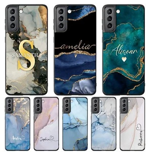 Marble Personalised Shockproof Case Cover for Samsung S22 Ultra S23 FE S24 Plus - Picture 1 of 90