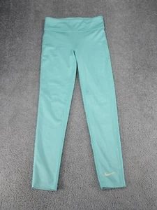 Nike Leggings Girls Large Dri Fit Light Blue Tight Fit - Picture 1 of 10